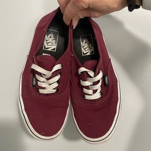 Burgundy Vans